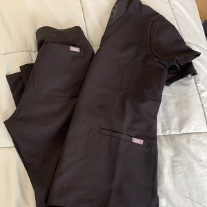 Figs Livingston pants in Xs,top both tried on  /washed once. Like new